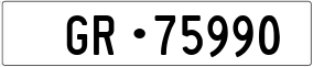 Trailer License Plate